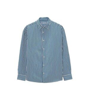 ZARA VISCOSE AND LINEN SHIRT BLUE SIZE M | 1300/190/400
